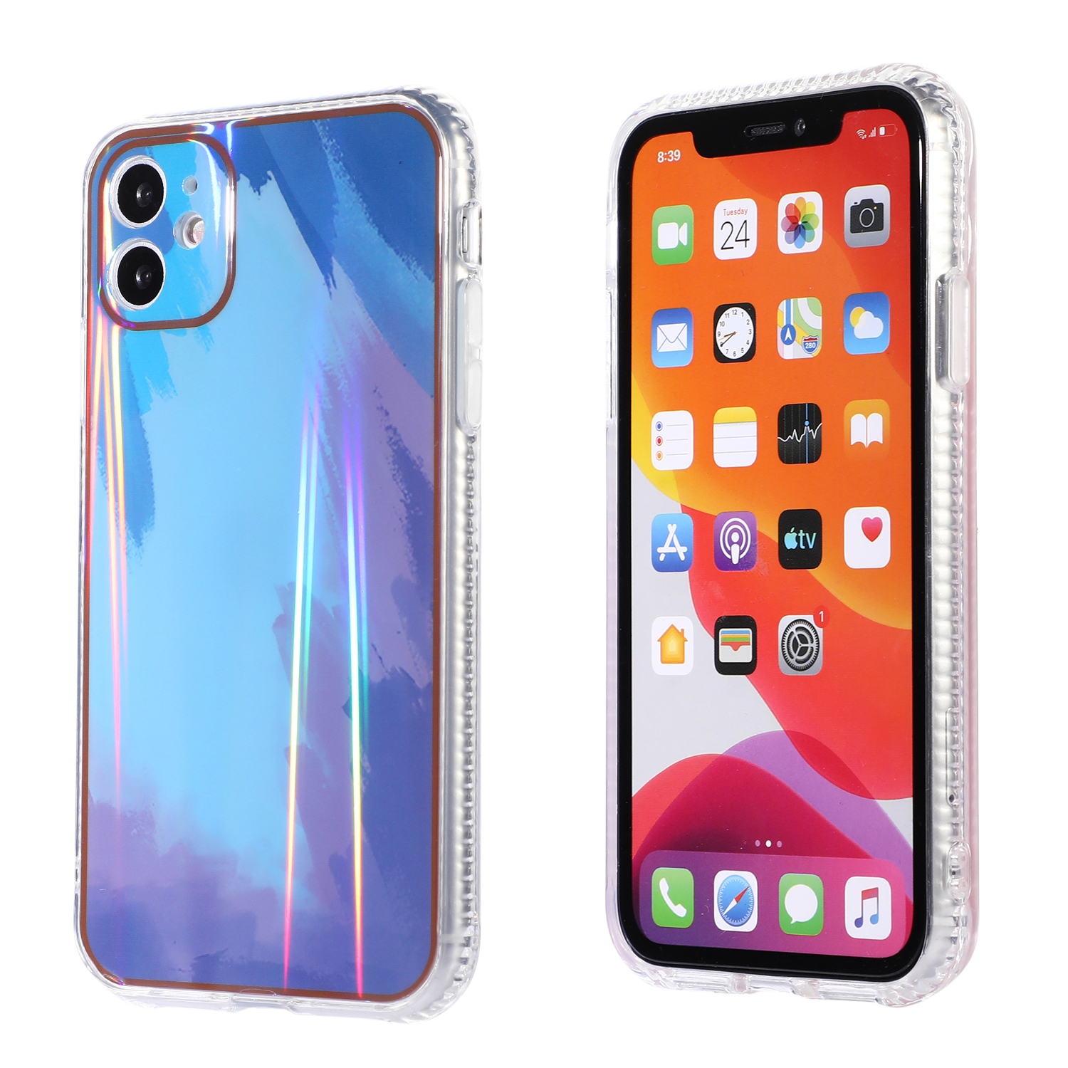 

Рендеринг Акварель Pattern Phance TPU Телефон Защитный Корпус Для IPhone 11 6.1 Дюймов - Стиль C., iPhone 11 6.1 inch