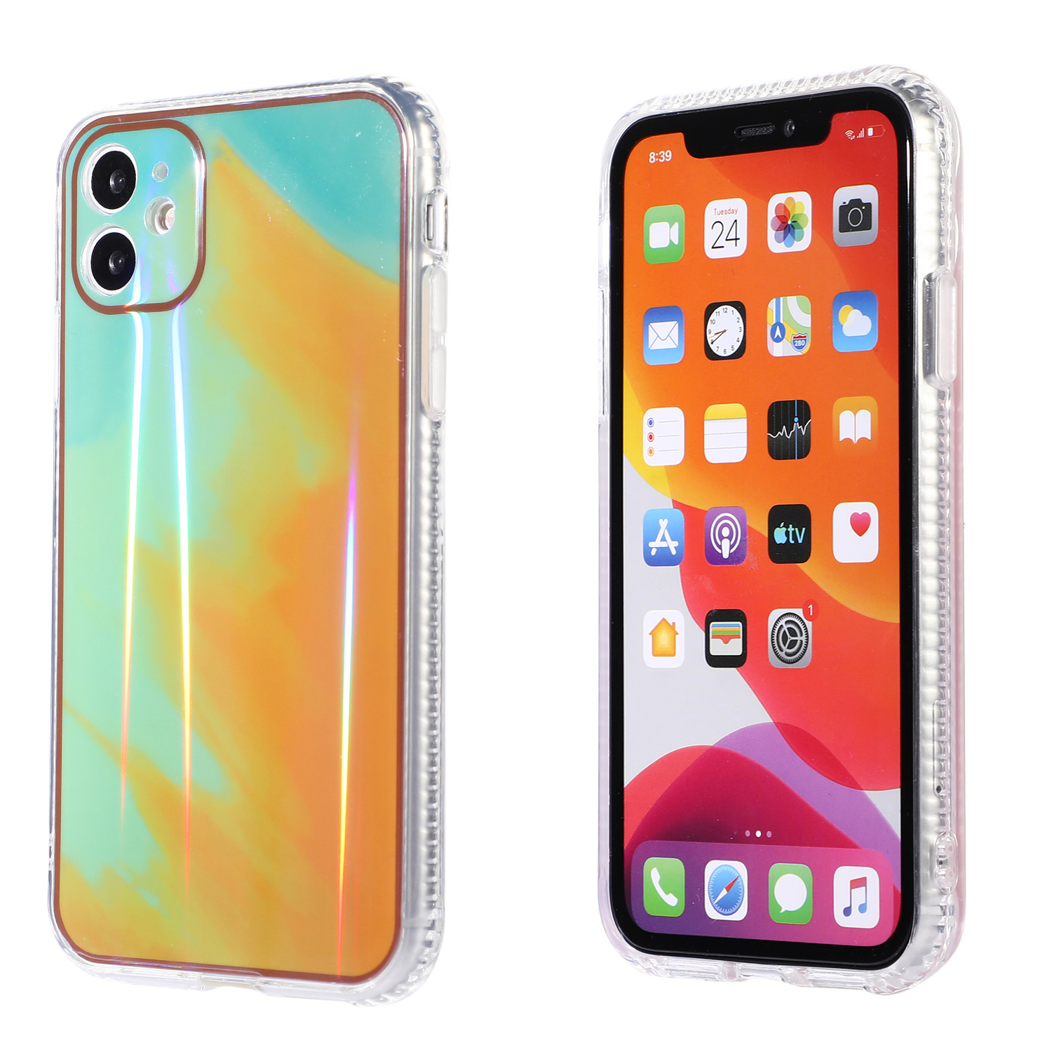 

Рендеринг Акварель Pattern Phance TPU Телефон Защитный Корпус Для IPhone 11 6.1 Дюймов - Стиль Ф., iPhone 11 6.1 inch