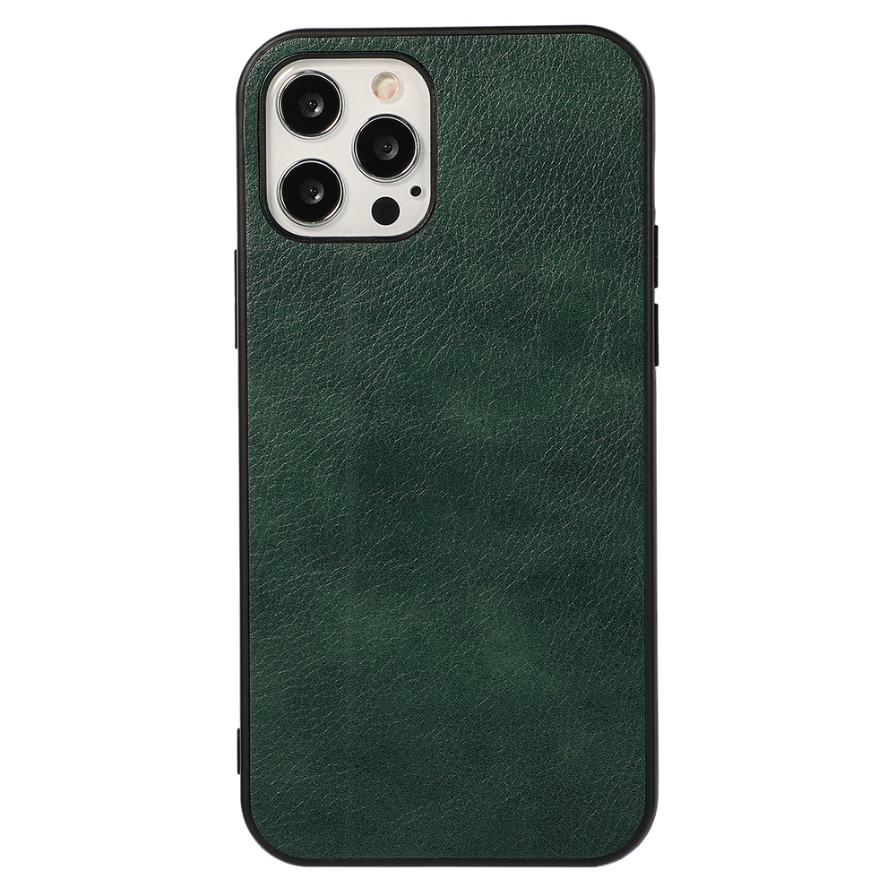 

Litchi Texture PU Leather Coated TPU + PC Shock-Proof Case for iPhone 12 Pro Max - Green, iPhone 12 Pro Max