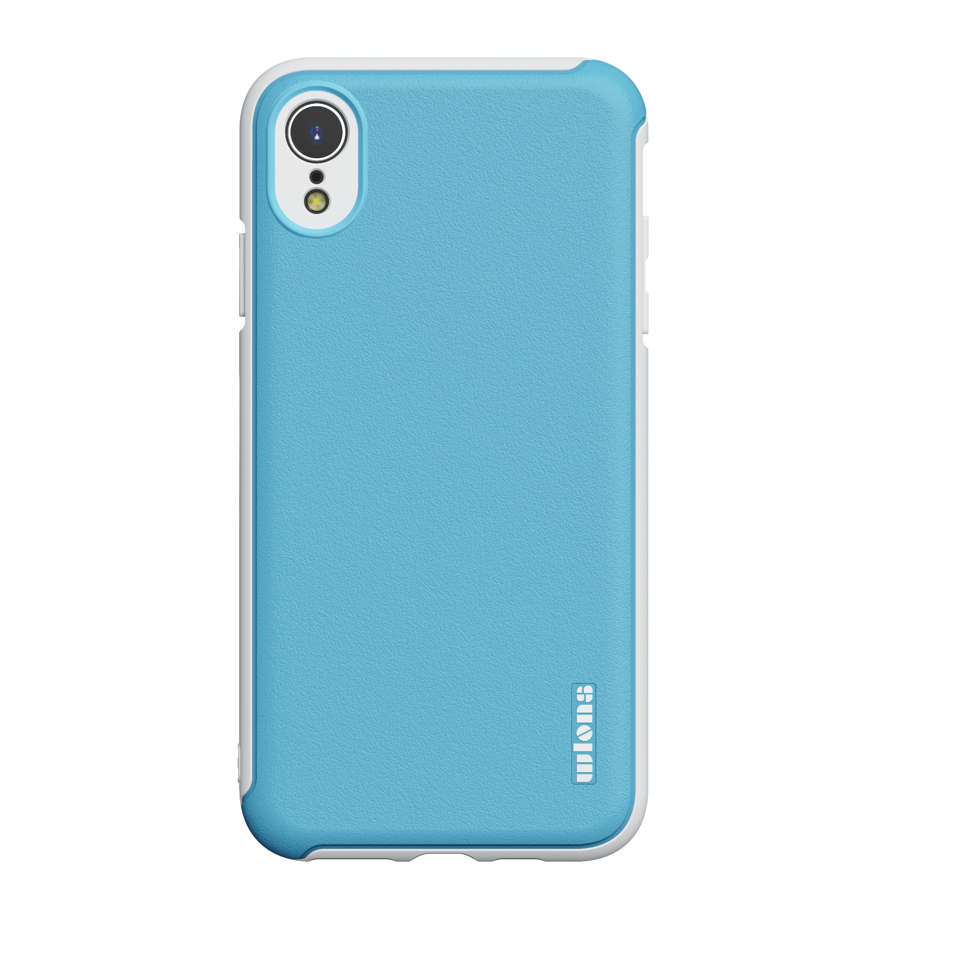 

Wlons Macaron Series Back Shell PC+TPU Combo Phone Case Для Iphone XR 6,1 Дюйма - Голубой, iPhone XR 6.1 inch