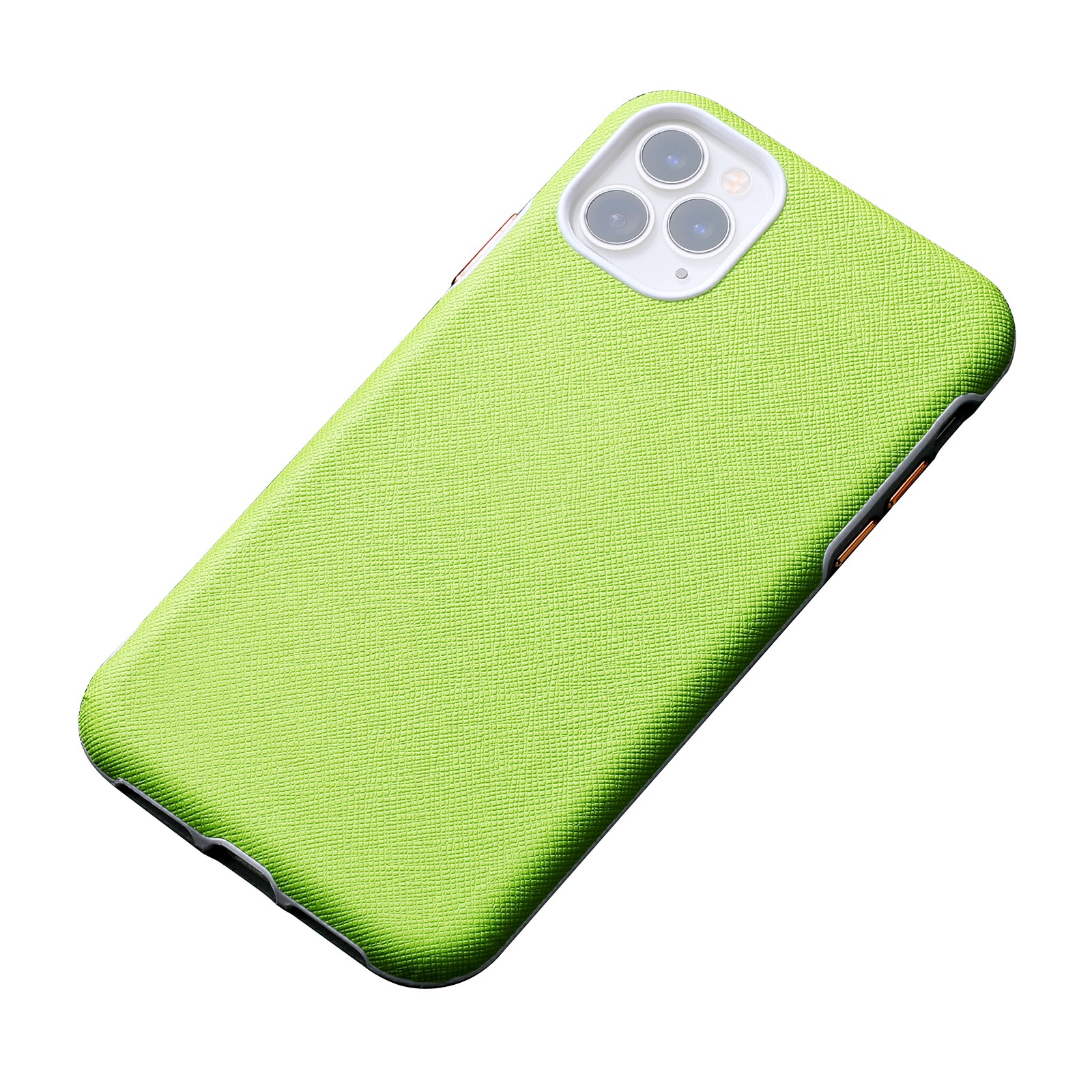 

Металлические Кнопки Дизайн Cross Texture PU Кожи + TPU Задний Чехол Для IPhone 12 Pro Max - Зеленый, iPhone 12 Pro Max
