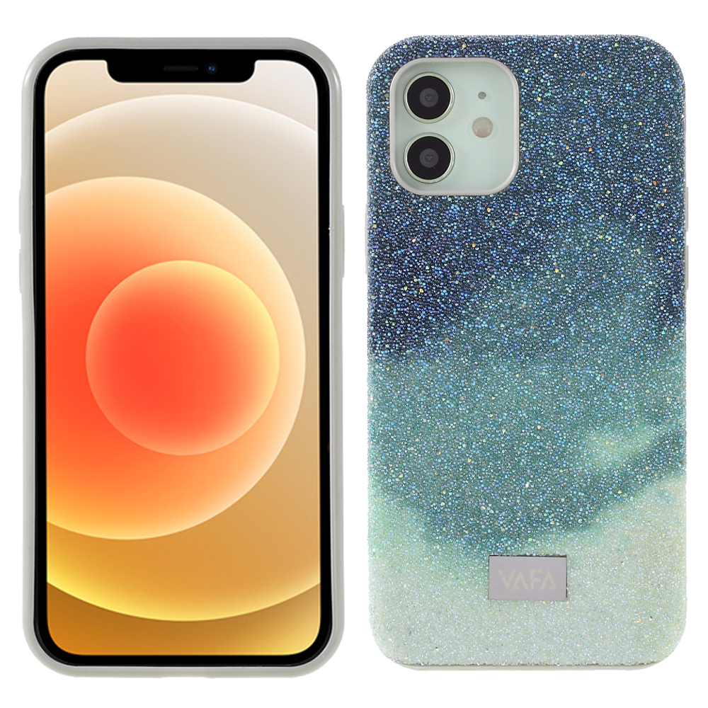 

Vafa Yuese Series Bletitter Sequins Телефон Чехол Для IPhone 12 6.1 Дюймов / 12 PRO 6.1-дюймовый Ударотный Жесткий PC TPU Задняя Крышка - Черновато-зеленый, iPhone 12