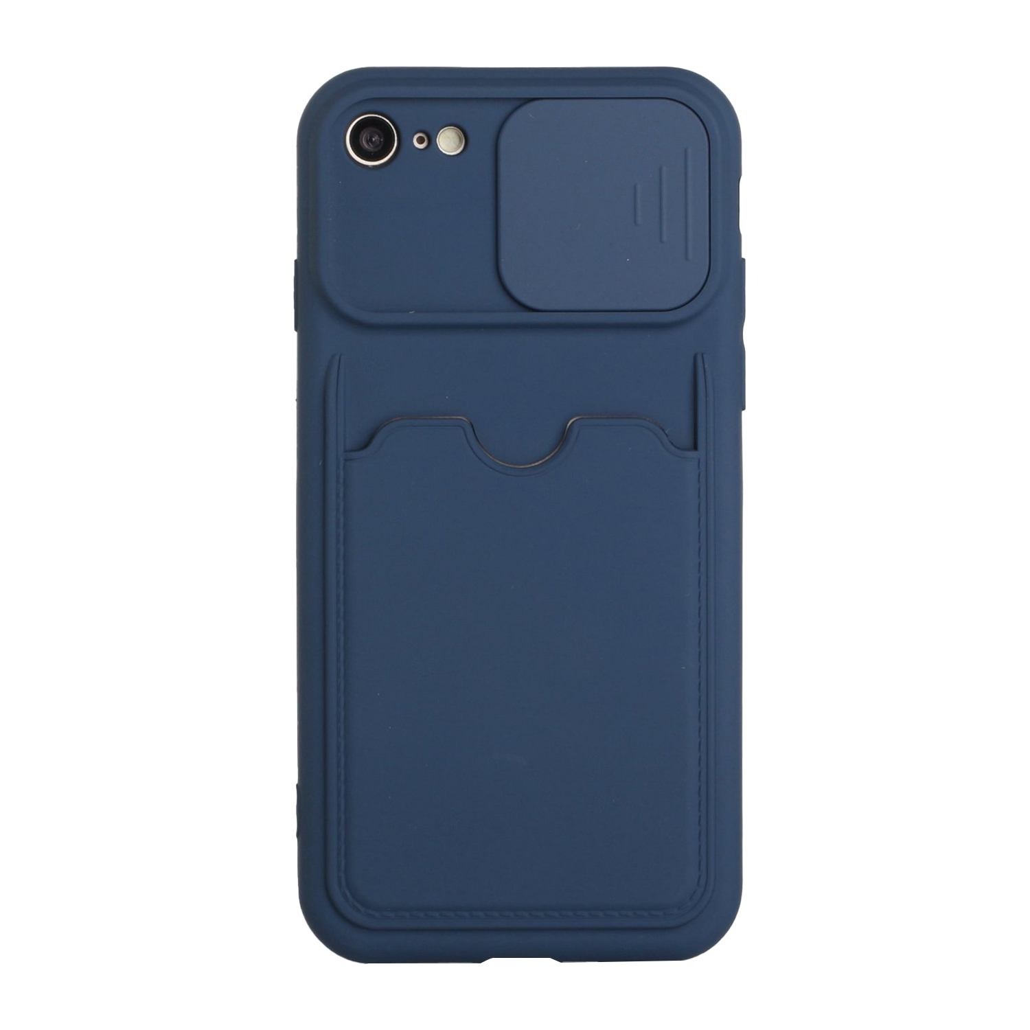 

Camera Protect Protect Slide TPU Cover Cover Plock Design Case Для IPhone 7 4,7 Дюйма - Темно-синий, iPhone 7 4.7 inch