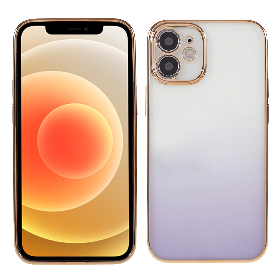 

Sulada Gradient Color Series Shockpereper Tpu Cope Cover Protector Для Iphone 12 6,1 Дюйма/pro 6,1 Дюйма - Пурпурный, iPhone 12