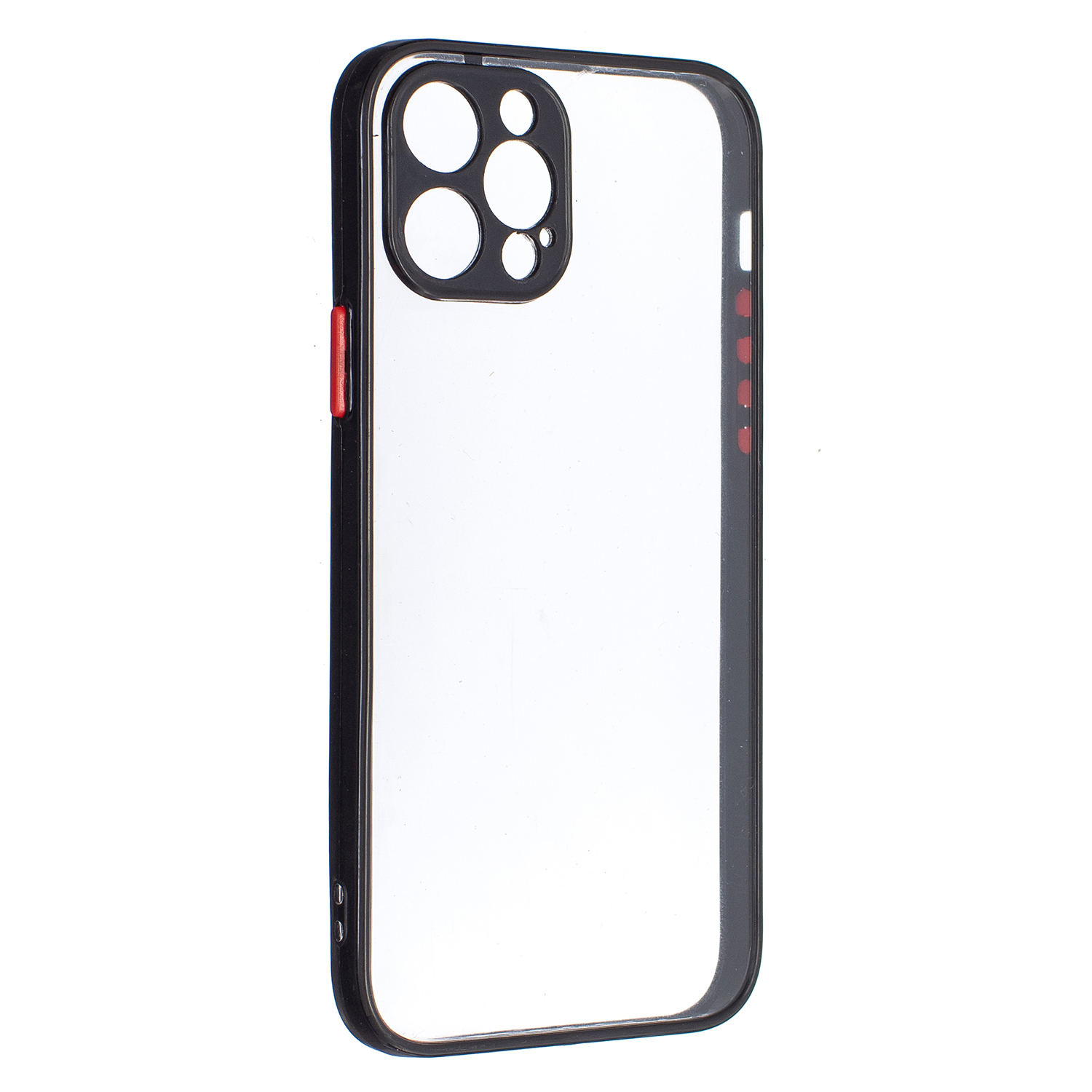 

Transparent TPU + Acrylic Hybrid Case Protective Phone Shell for iPhone 12 Pro 6.1 inch - Black, iPhone 12 Pro