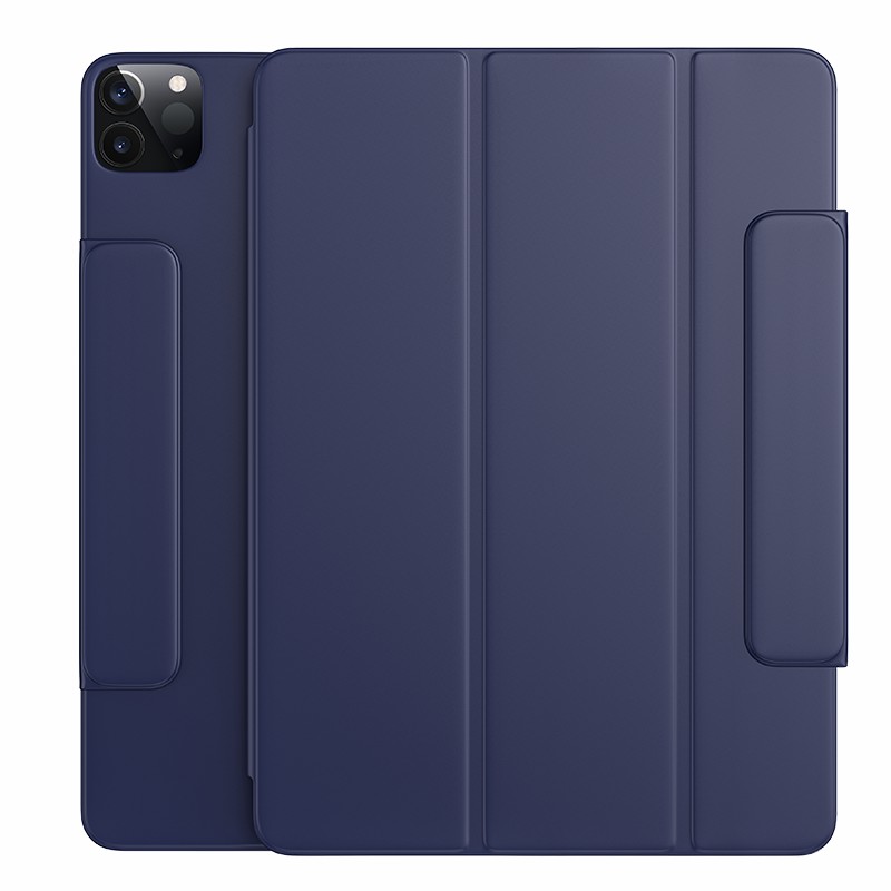 

BENKS Auto Wake/Sleep PU Leather Tri-fold Tablet Cover Protective Case for iPad Pro 11-inch (2021)(2020) - Blue, iPad Pro 11-inch (2021)
