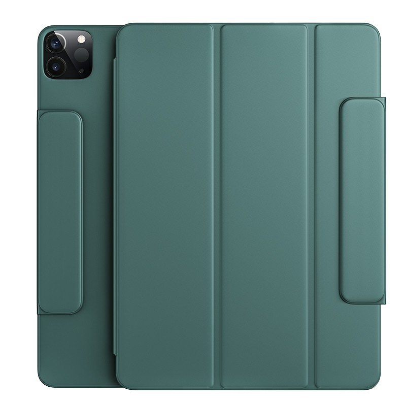 

BENKS Auto Wake/Sleep Stand PU Leather Tablet Cover Case for iPad Pro 12.9-inch (2021)(2020) - Green, iPad Pro 12.9-inch (2021)