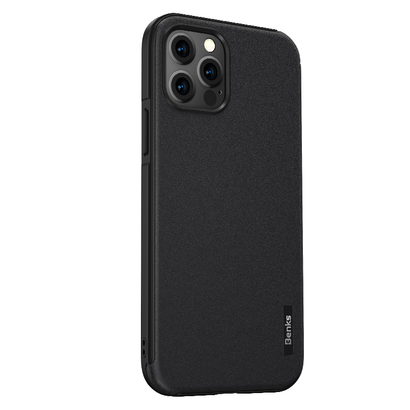 

Benks PC + DPU Downected Hybrid Cover Cover Cover Для IPhone 12 6.1 Дюймов / 12 PRO 6,1 Дюйма - Чернить, iPhone 12