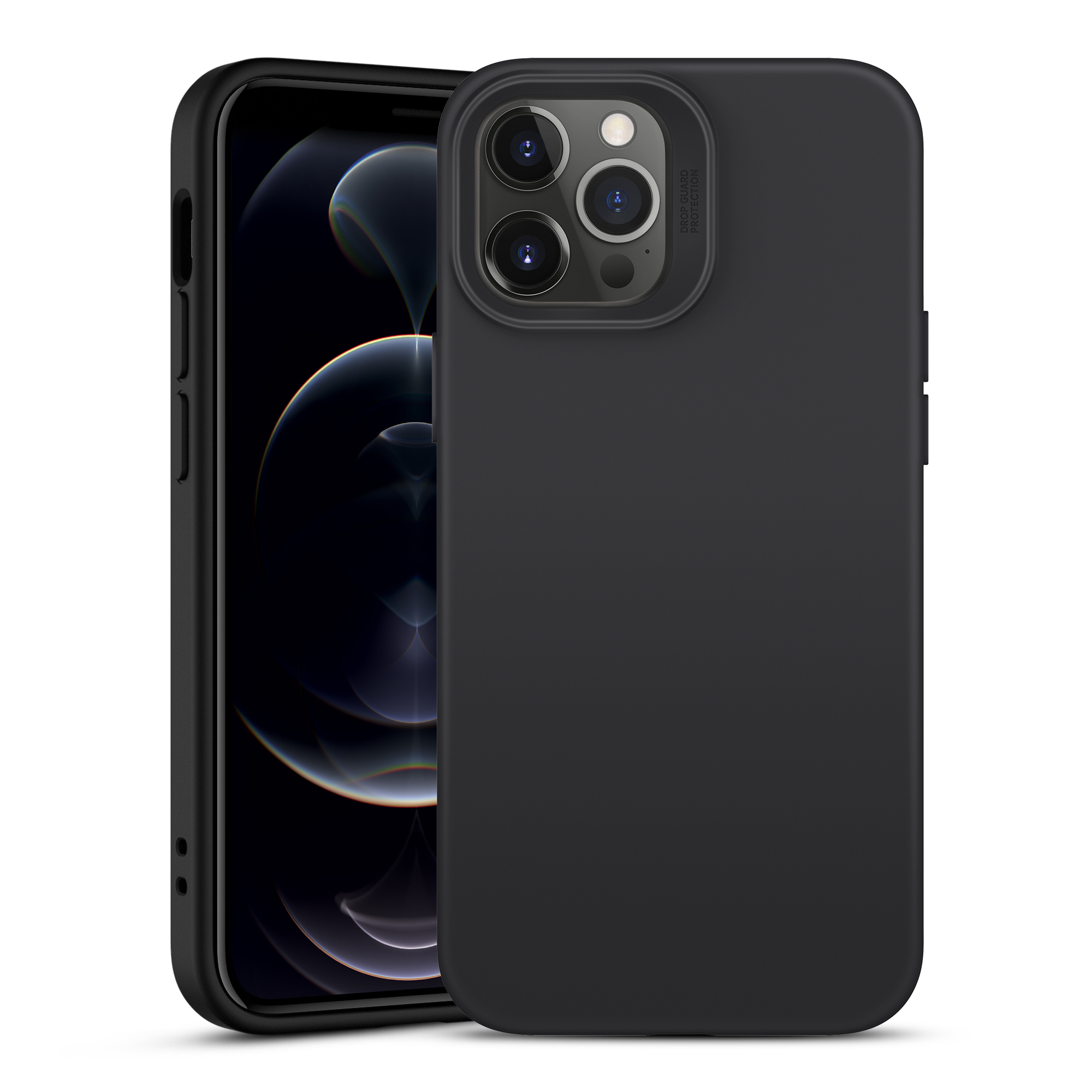 

ESR Cloud Series Good Comfortable Grip Soft Liquid Silicone Case Cover for iPhone 12 Pro Max 6.7 inch - Black, iPhone 12 Pro Max