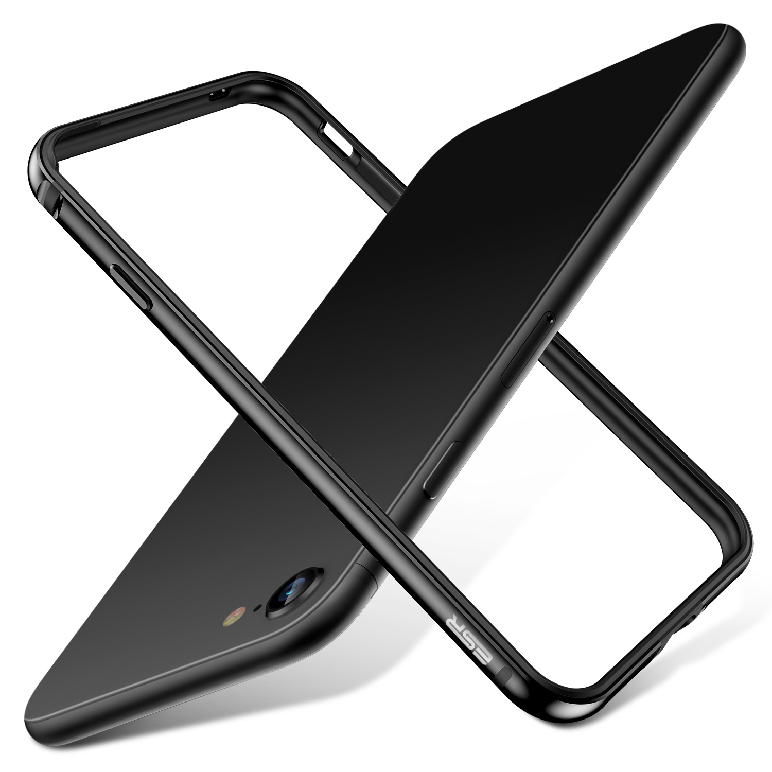

ESR Алюминиевый Сплав + TPU Телефонная Рамка Бампер Protector Edge Guard Для IPhone 7/8 / SE (2-го Поколения) - Чернить, iPhone 7 4.7 inch
