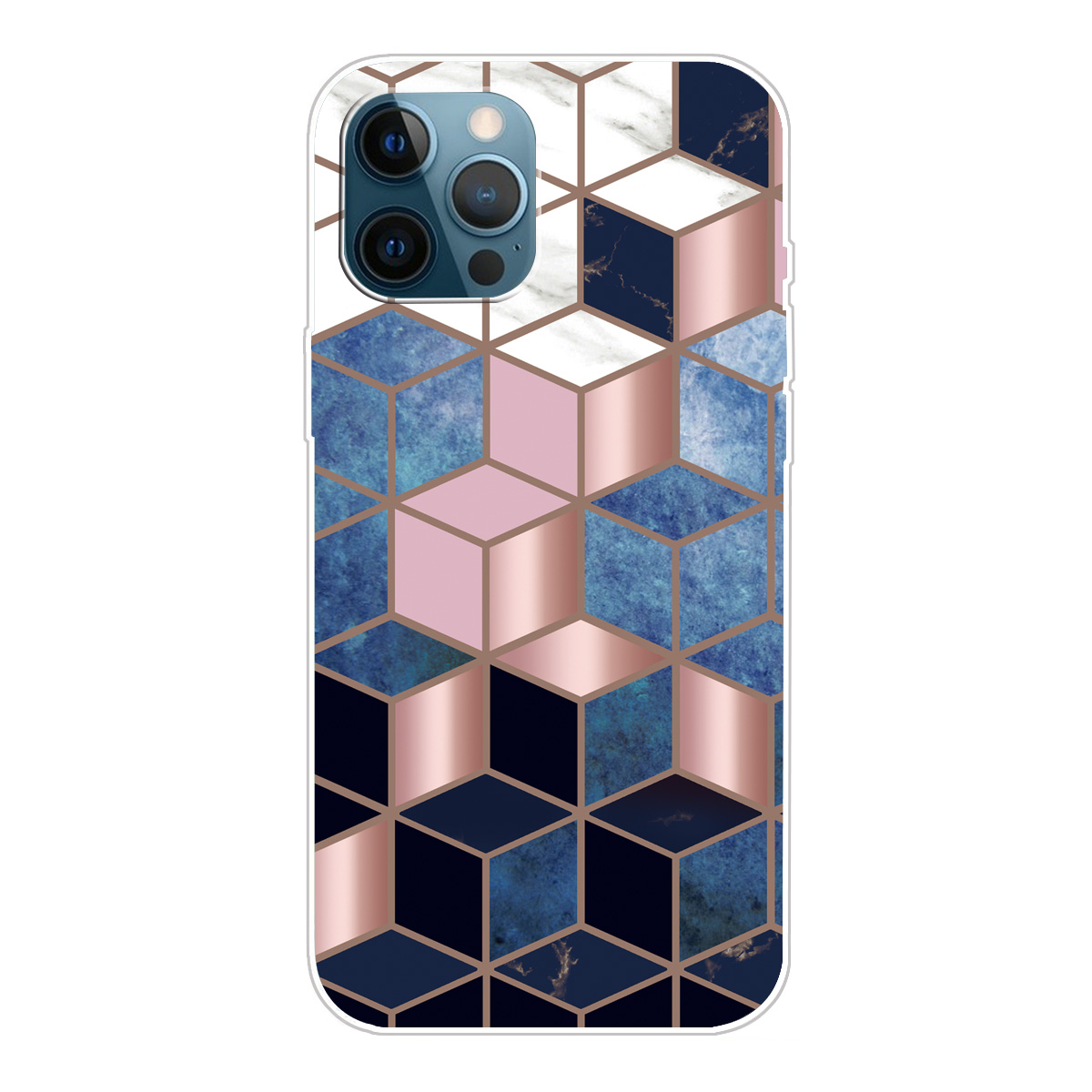 

Мраморная Шаблона Мягкая TPU Back Shell Для Iphone 13 Pro Max 6,7 Дюйма - Стиль U, iPhone 13 Pro Max
