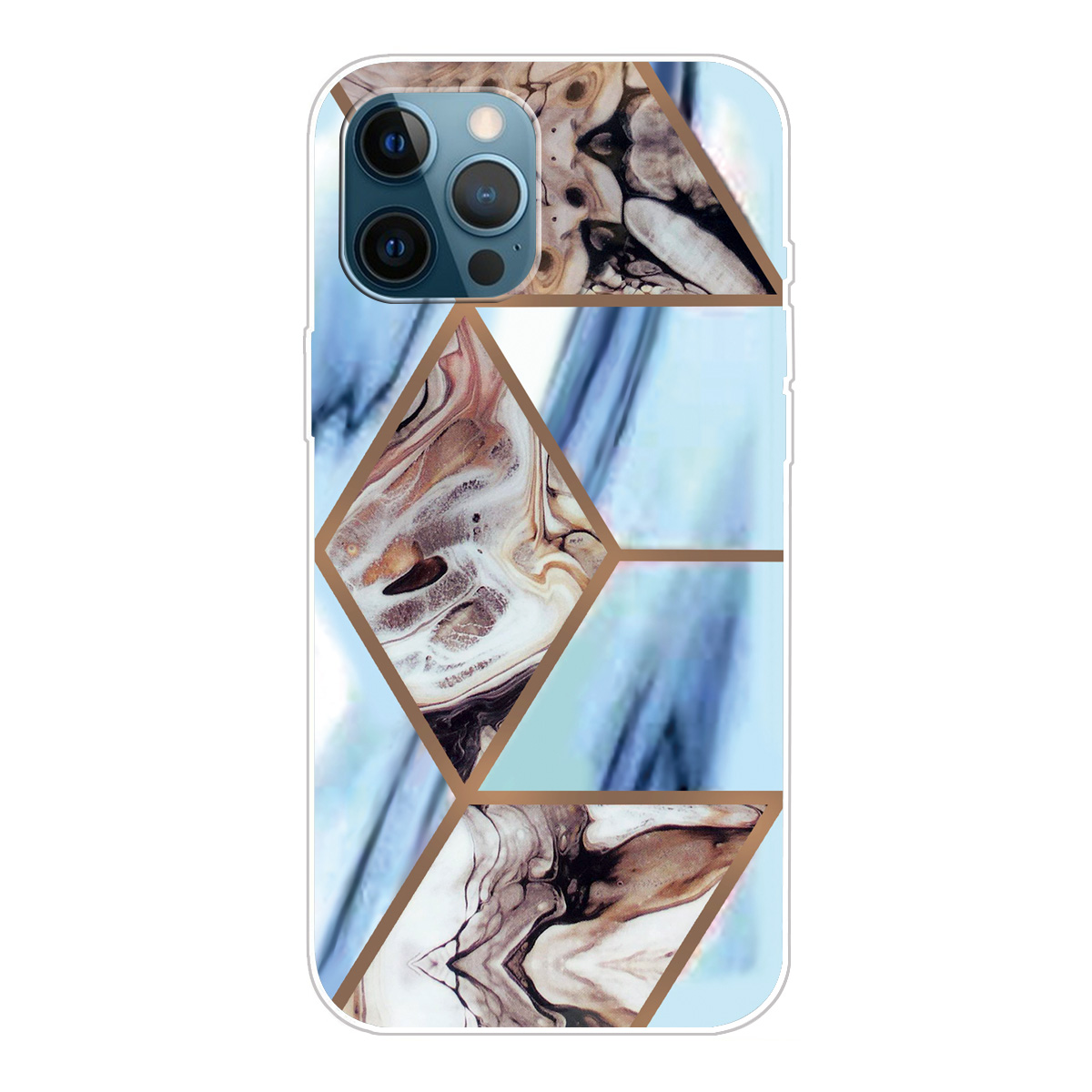 

Многоцветный Шаблон Мрамора Гибкий TPU Back Shell Для Iphone 13 Pro Max 6,7 Дюйма - Стиль к., iPhone 13 Pro Max