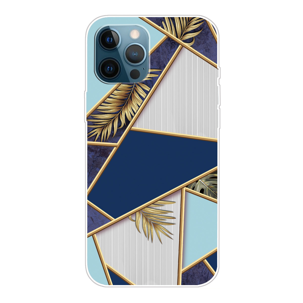 

Multi-Color Marble Pattern Flexible TPU Back Shell for iPhone 13 Pro Max 6.7 inch - Style U, iPhone 13 Pro Max