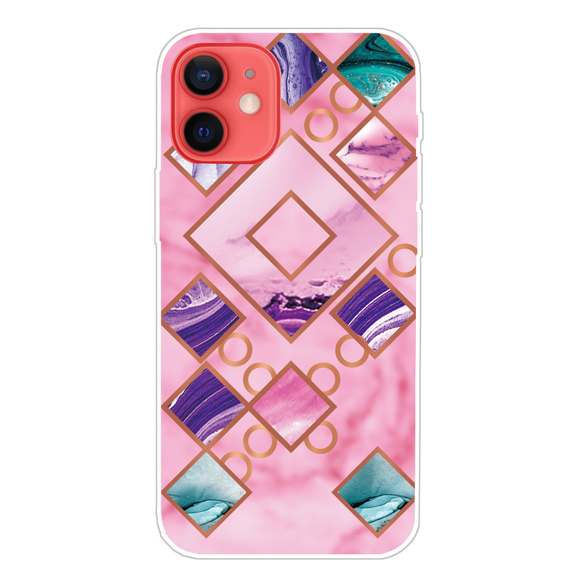 

Marble Pattern Flexible TPU Back Shell for iPhone 13 6.1 inch - Style B, iPhone 13