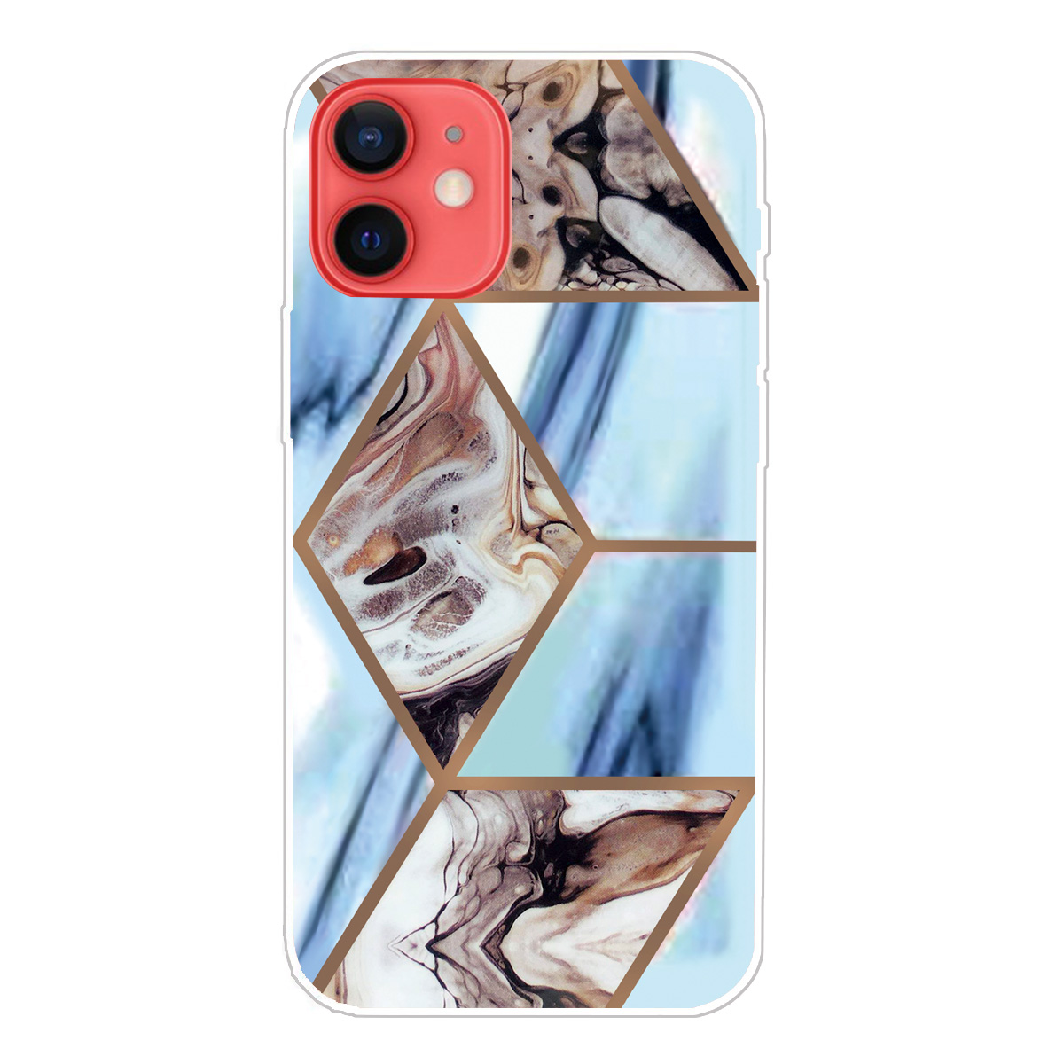 

Marble Pattern Flexible TPU Back Shell for iPhone 13 6.1 inch - Style L, iPhone 13
