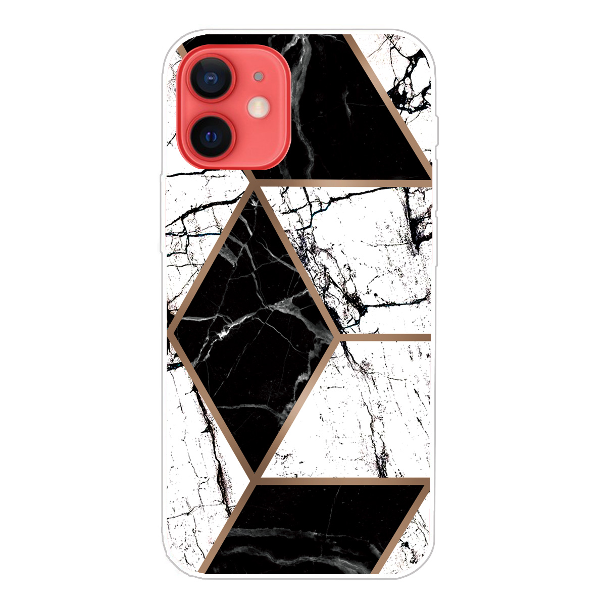 

Multi-Color Marble Pattern TPU Back Shell for iPhone 13 mini 5.4 inch - Style I, iPhone 13 mini
