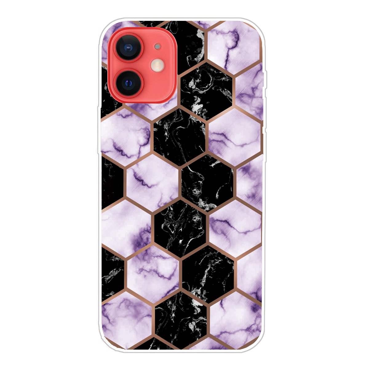 

Multi-Color Marble Pattern TPU Back Shell for iPhone 13 mini 5.4 inch - Style V, iPhone 13 mini