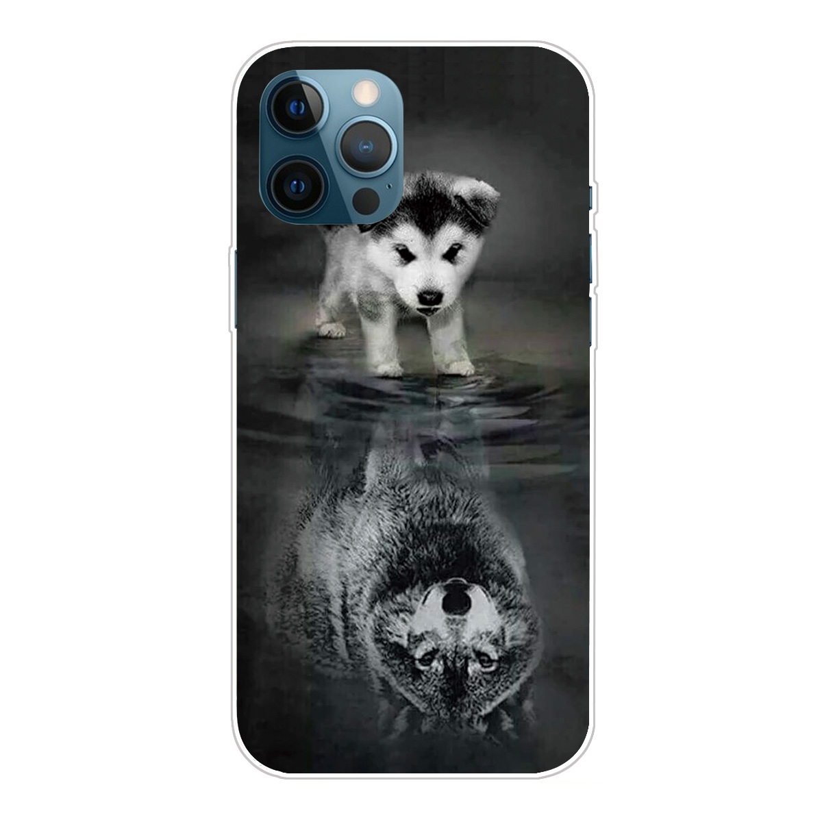 

Shockper Anti-Drop Soft TPU Printing Printing Printing Printing Protective Phone Case Для Iphone 13 Pro Max 6,7 Дюйма - Волк, iPhone 13 Pro Max