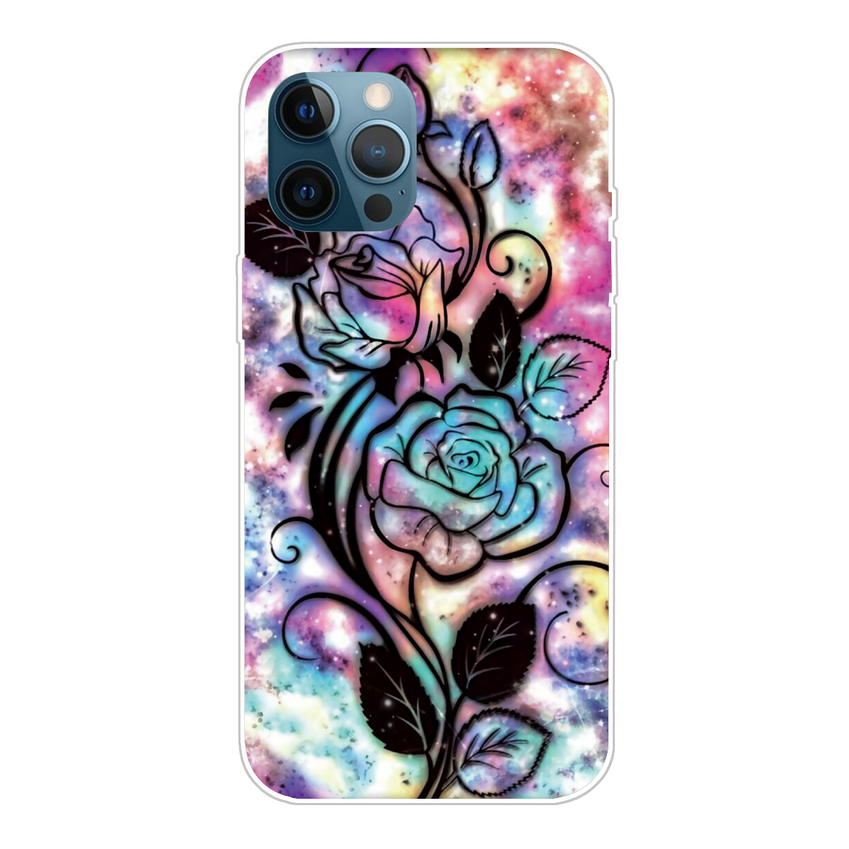 

Super Fashion 3D Pattern Printing Soft TPU Case Lovely Back Shell for iPhone 13 Pro Max 6.7 inch - Dream Rose, iPhone 13 Pro Max