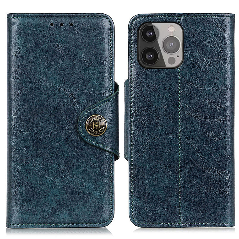 

Магнитная Застежка Кожаная Подставка Для Телефона Для Iphone 13 Pro Max 6,7 Дюйма - Синий, iPhone 13 Pro Max