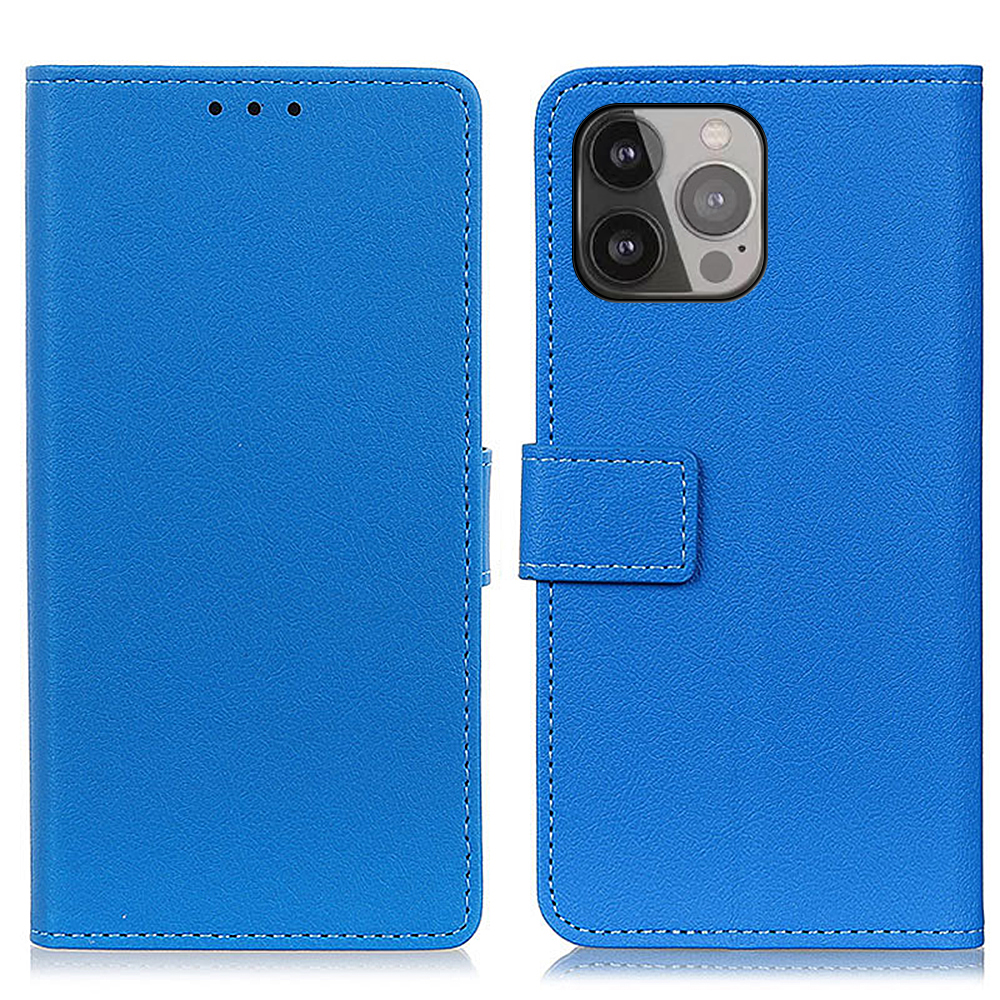 

Кожаная Подставка Для Кошелька Корпус Телефон Защитный Обложка Для Iphone 13 Pro Max 6,7 Дюйма - Синий, iPhone 13 Pro Max