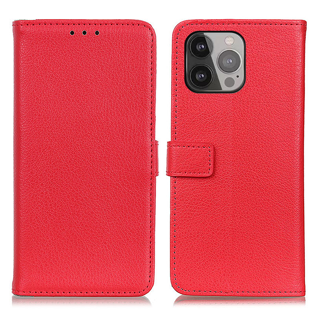 

Litchi Texture Leather Song Magnet Skellet Cover с Подставкой Для Iphone 13 Pro Max 6,7 Дюйма - Красный, iPhone 13 Pro Max