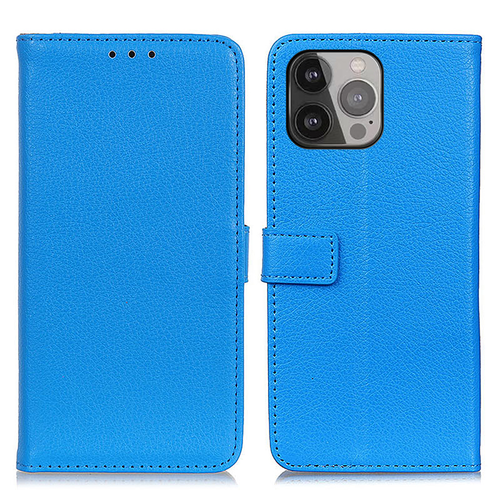 

Litchi Texture Leather Song Magnet Skellet Cover с Подставкой Для Iphone 13 Pro Max 6,7 Дюйма - Синий, iPhone 13 Pro Max