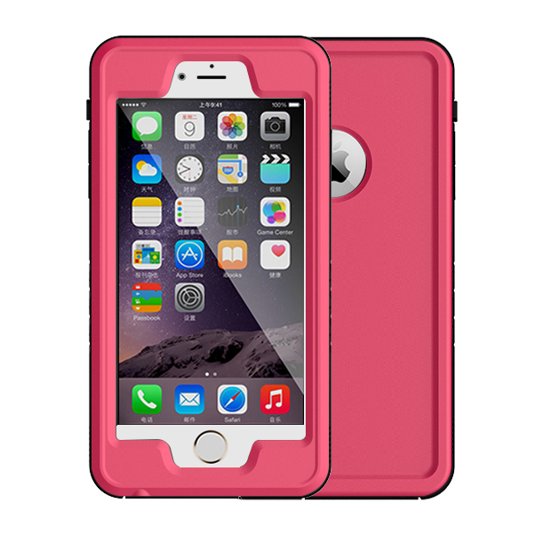 

IP68 Certified PC TPU Slim Water-proof Shell for iPhone 6s/6 - Red, iPhone 6s 4.7-inch