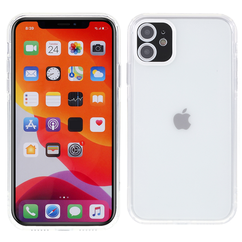 

Матовый Чехол Для Мобильного Телефона TPU С Крышкой Акриловой Линзы Для IPhone 11 6,1 Дюйма - Чернить, iPhone 11 6.1 inch