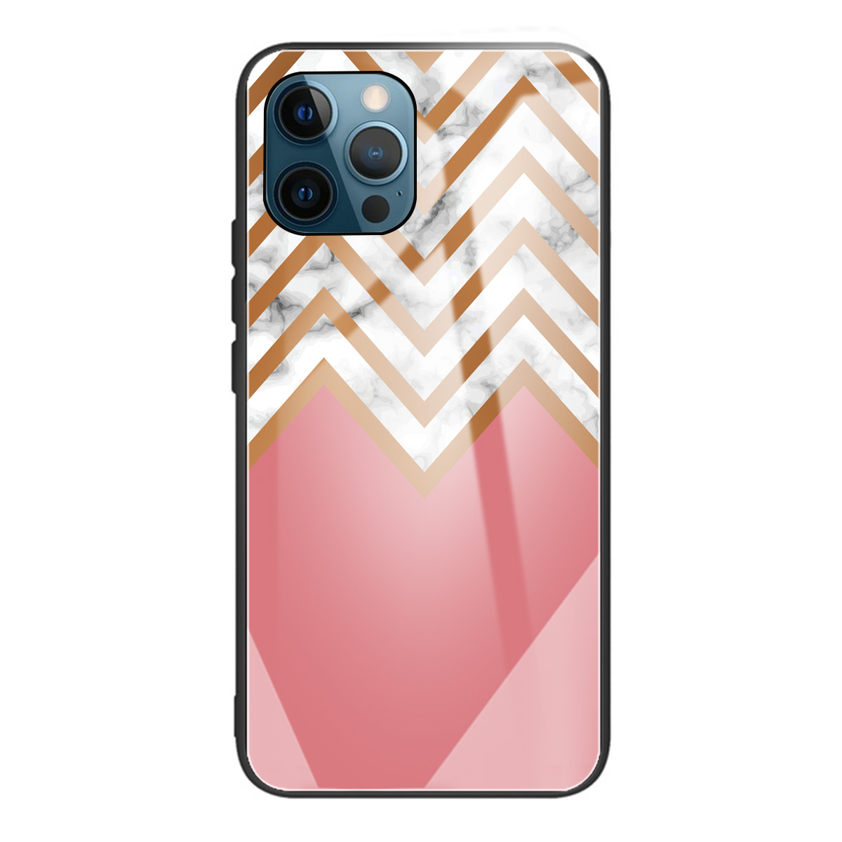 

Pattern Printing Scratch Resistant Tempered Glass + TPU Hybrid Case Cover Protector for iPhone 13 Pro Max 6.7 inch - Style C, iPhone 13 Pro Max