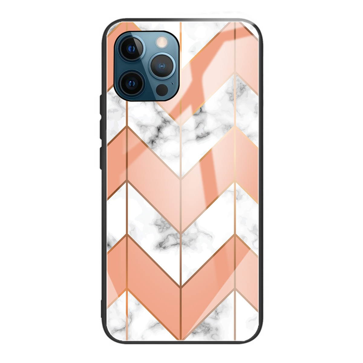 

Pattern Printing Scratch Resistant Tempered Glass + TPU Hybrid Case Cover Protector for iPhone 13 Pro Max 6.7 inch - Style E, iPhone 13 Pro Max
