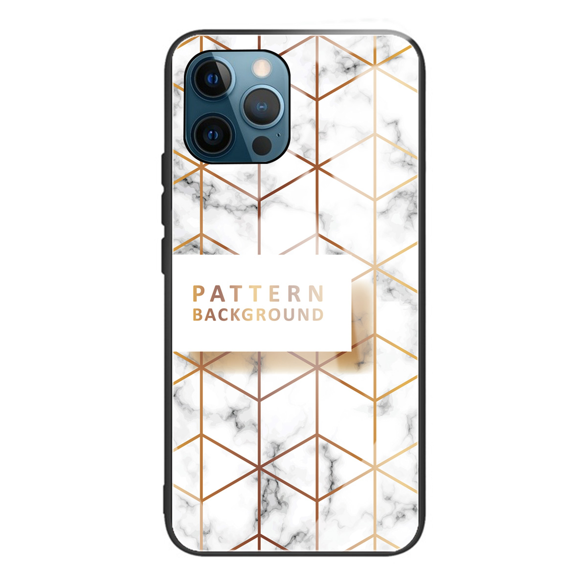 

Pattern Printing Scratch Resistant Tempered Glass + TPU Hybrid Case Cover Protector for iPhone 13 Pro Max 6.7 inch - Style S, iPhone 13 Pro Max