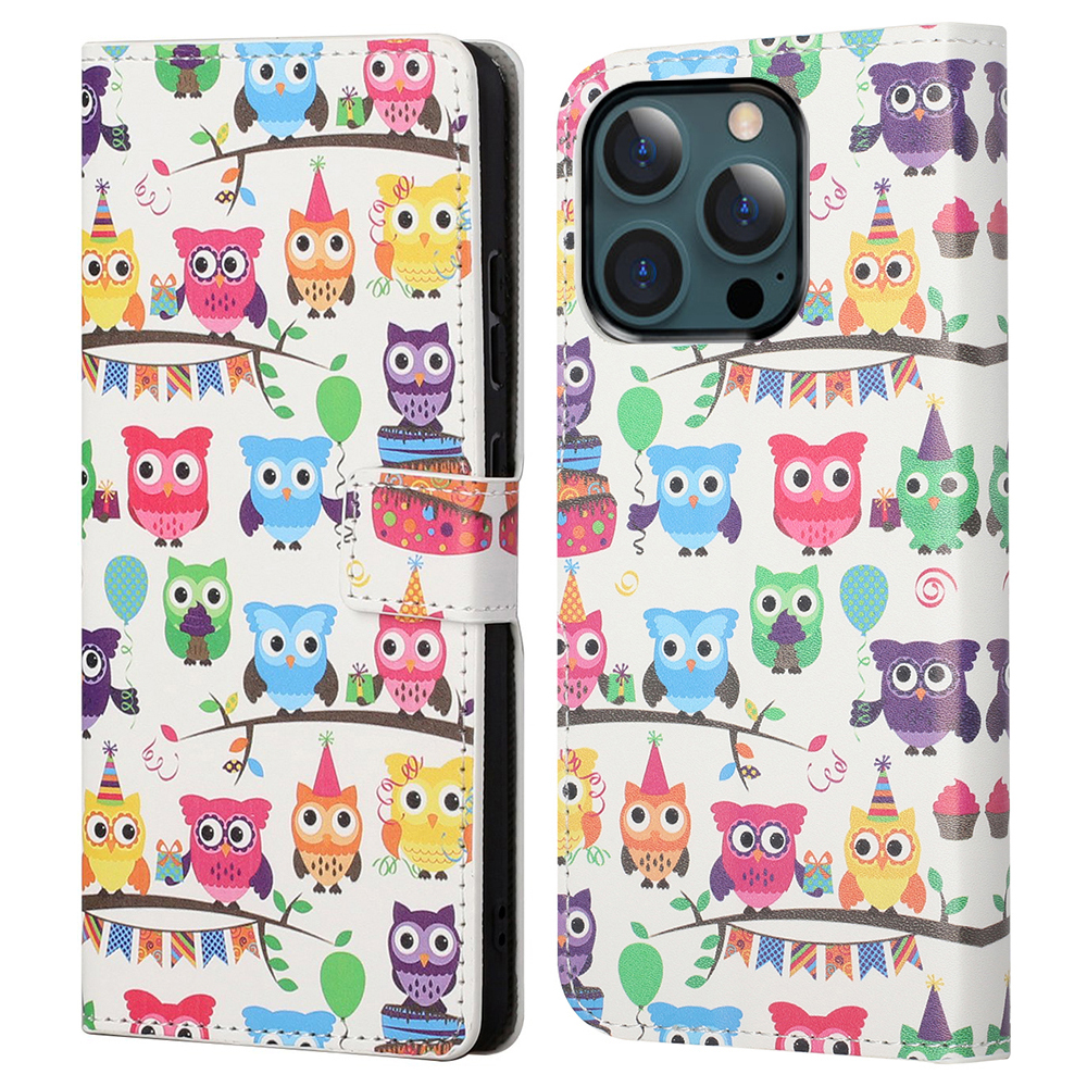 

Стенд с Рисунком Печати Премиум Пу. - Милые Совы, iPhone 13 Pro Max