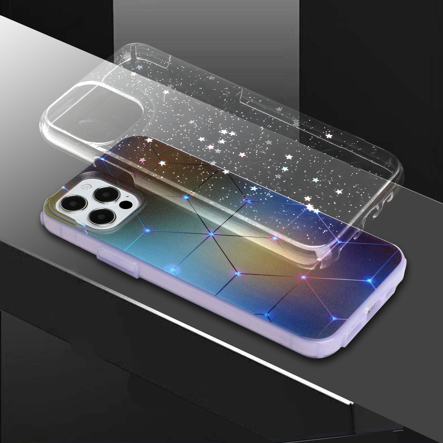 

пк Эпоксидная Смола + Тпу / 12 Pro - Геометрия, iPhone 12