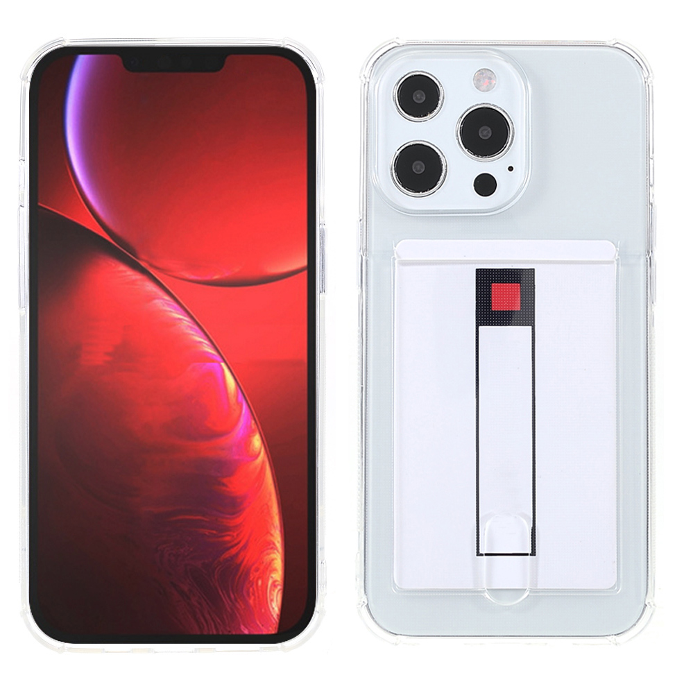 

Shock Resistant Clear TPU Mobile Phone Case Cover Protector with Card Holder for iPhone 13 Pro Max 6.7 inch, iPhone 13 Pro Max