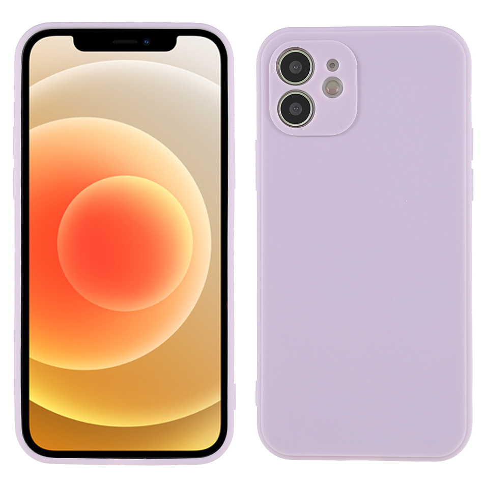 

Drop-Proof Freely-Twisted TPU Phone Case Cover for iPhone 12 mini 5.4 inch - Light Purple, iPhone 12 mini
