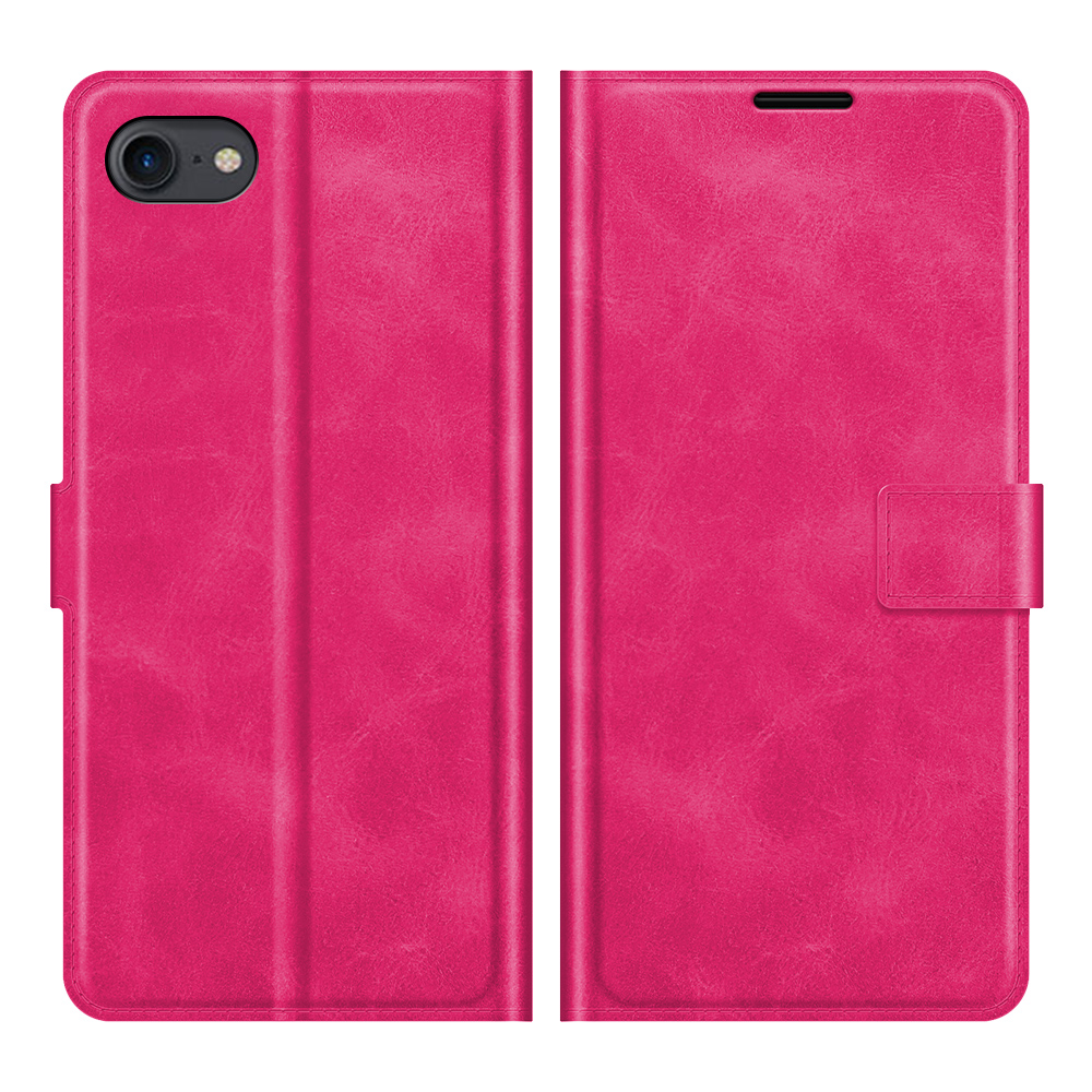 

PU Leather Stand Wallet Design Protective Phone Flip Case Shell for iPhone 7/8/SE (2nd Generation) - Rose, iPhone 7 4.7 inch