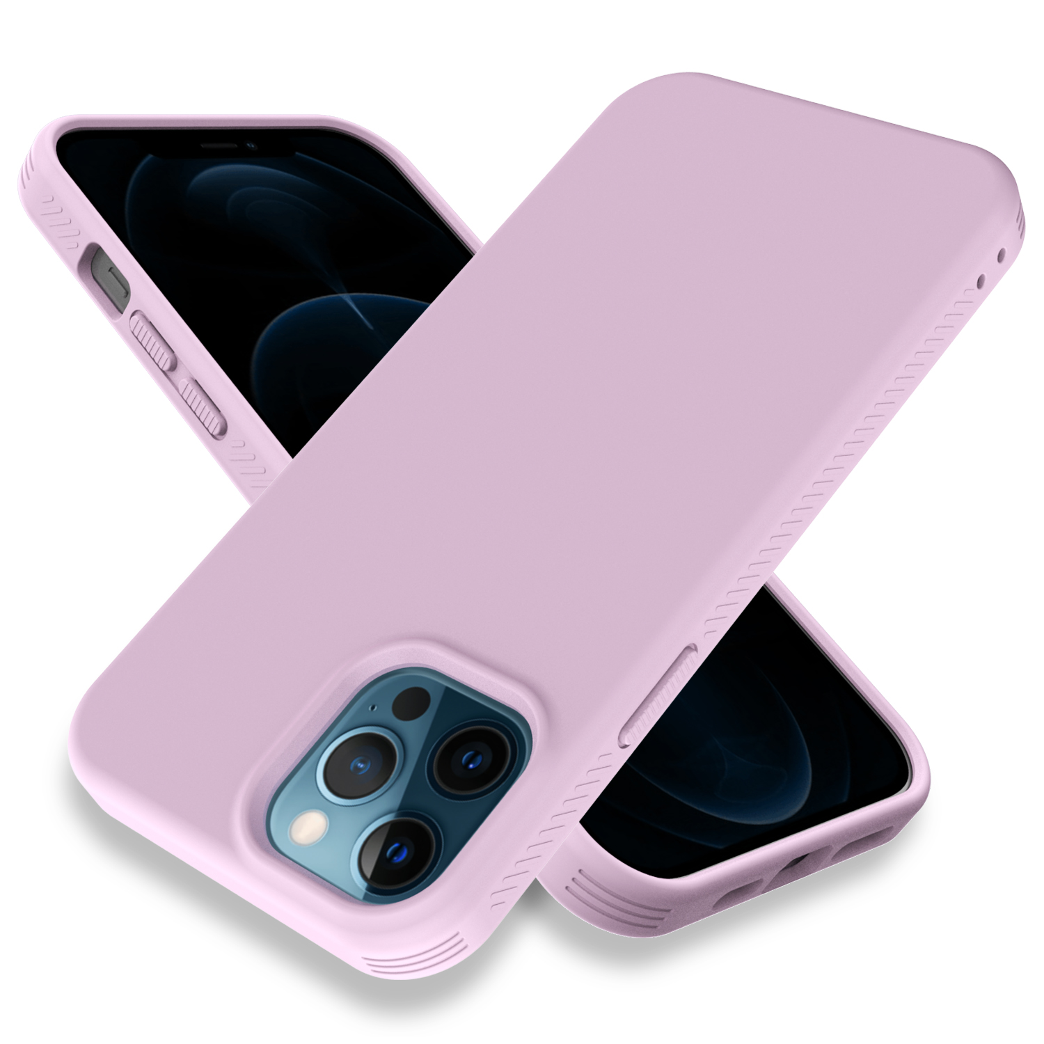 

GW18-P Anti-Scratch Soft TPU Anti-Fingerprint Full-Body Protective Phone Cover for iPhone 12 Pro Max 6.7 inch - Pink, iPhone 12 Pro Max