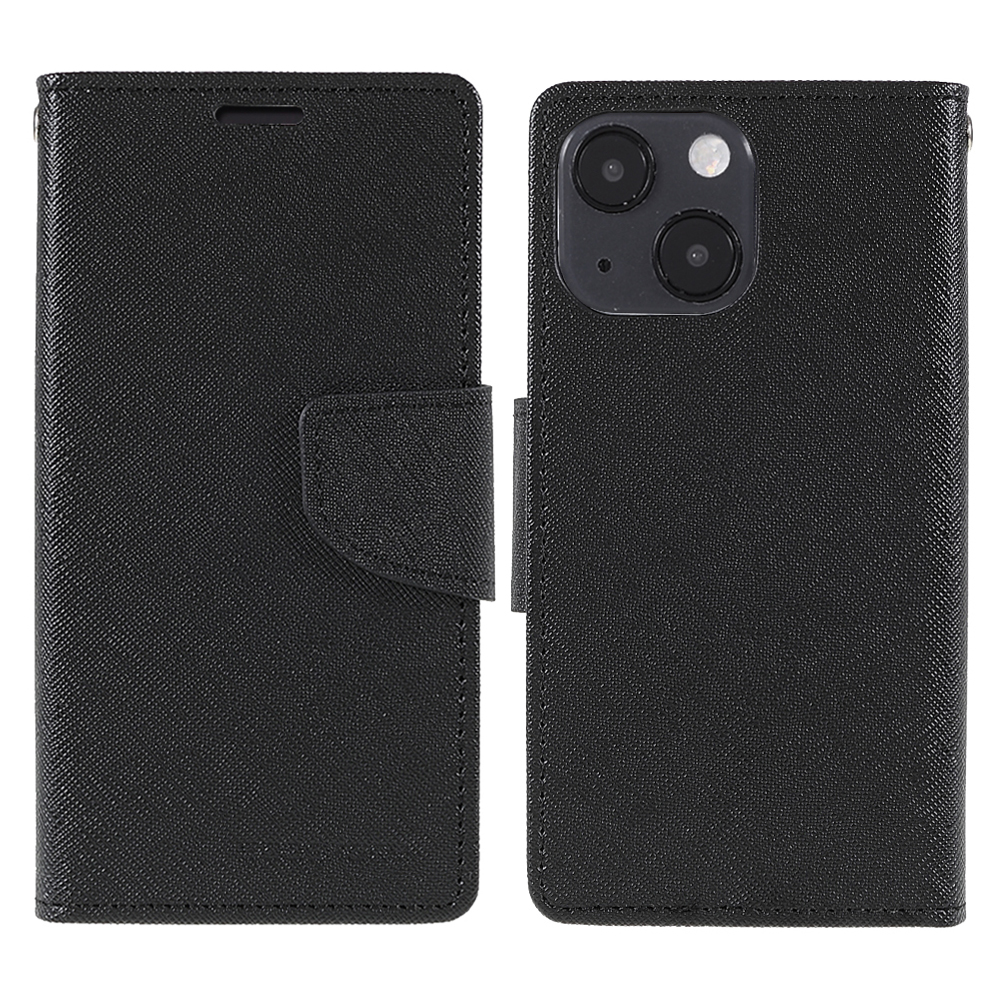 

Mercury Goospery Contrast Color Swellet Stand PU - Черный, iPhone 13 mini