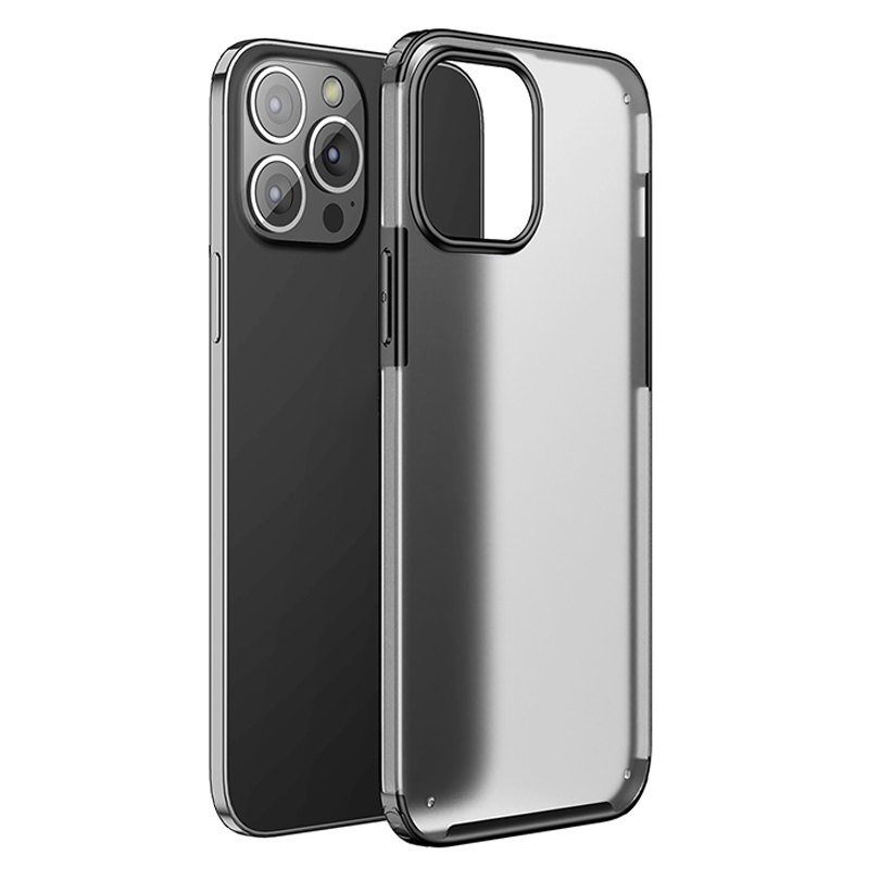 

IPAKY Shockproof Phone Bumper Hard PC + Soft TPU Full-Body Rugged Cover for iPhone 13 Pro Max 6.7 inch - Black, iPhone 13 Pro Max