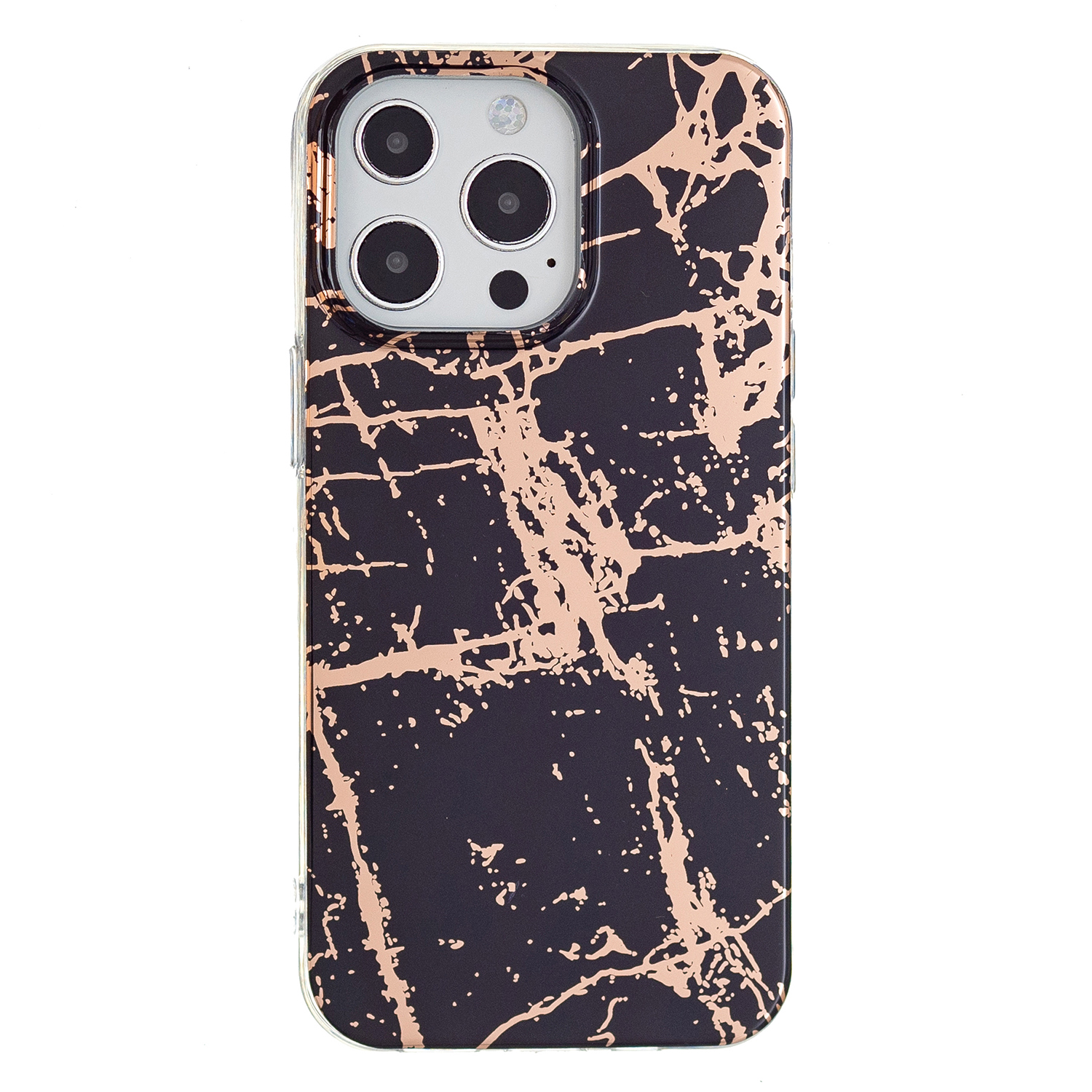 

Объем Мраморного Шаблона IMD ​​soft TPU Phone Back Case Protector Для Iphone 13 Pro Max 6,7 Дюйма - Черное Золото, iPhone 13 Pro Max
