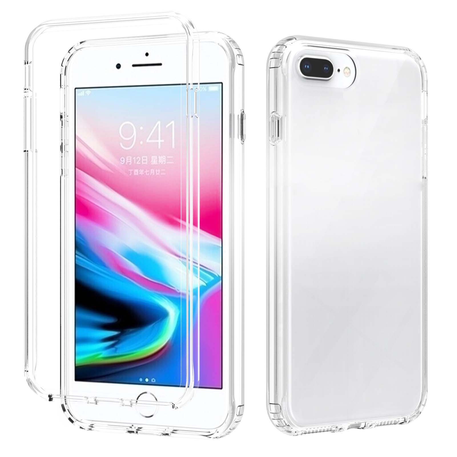 

Gradient Color Design 2-in-1 Slim Hard PC Frame Scratch Resistant Soft TPU Back Protective Cover for iPhone 6 Plus / 7 Plus / 8 Plus 5.5 inch - Transparent, iPhone 6 Plus 5.5 inch