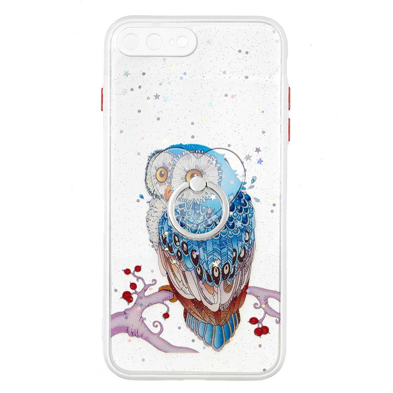 

Kickstand Design Pattern Printing Soft TPU + Hard PC Protective Phone Case Shell for iPhone 7 Plus/8 Plus - Owl, iPhone 7 Plus 5.5 inch