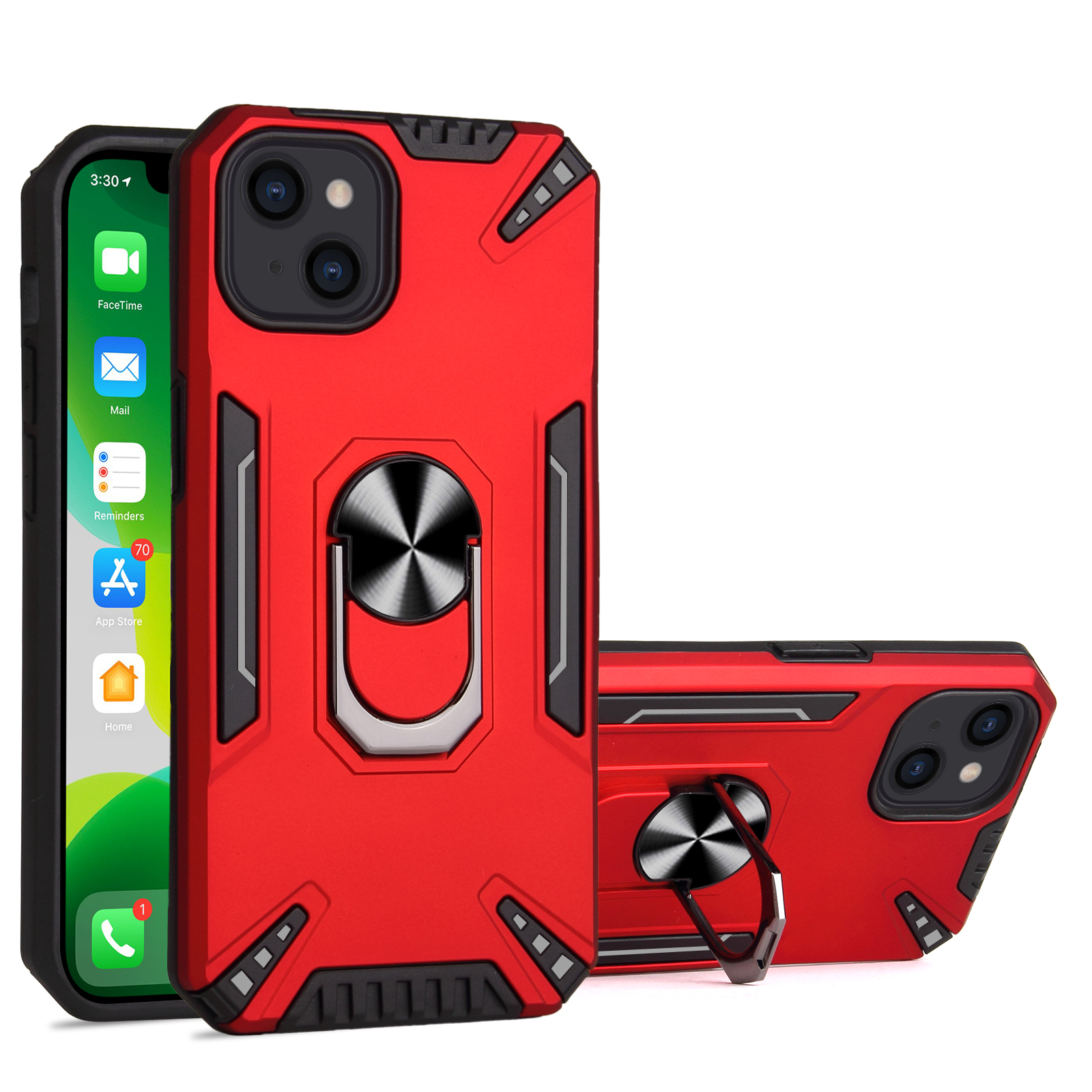 

Оболочка с Накрытой Корпусом с Одной Рукой. - Красный, iPhone 13