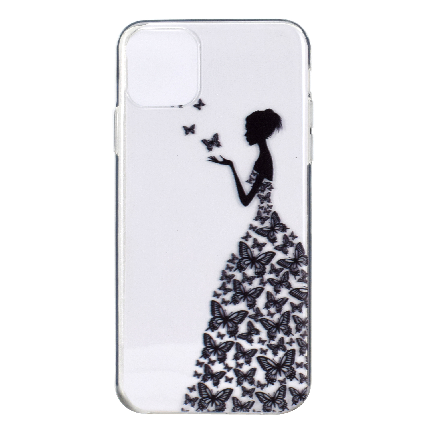 

Печать Шаблона Soft TPU Защитная Чехла Телефона Для Iphone 13 Pro 6,1 Дюйма - Девушка -бабочка, iPhone 13 Pro