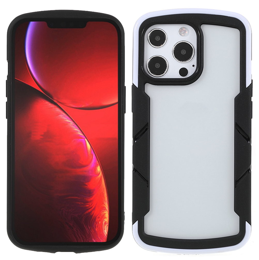 

Shield Bumper TPU + PC Сотовый Телефон Защитный Чехол Для IPhone 13 Pro 6.1 Дюймов - Белый, iPhone 13 Pro
