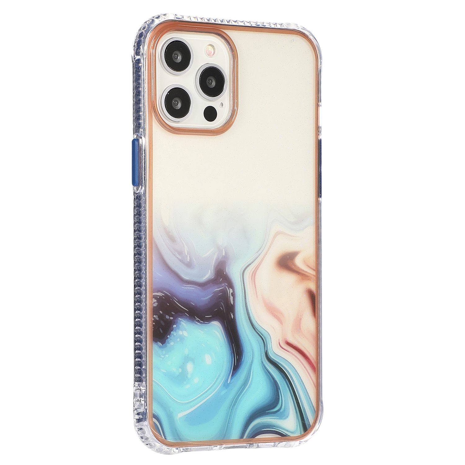 

Starry Sea Marble Pattern Acrylic + TPU Phone Hybrid Case Cover for iPhone 13 6.1 inch - Blue, iPhone 13