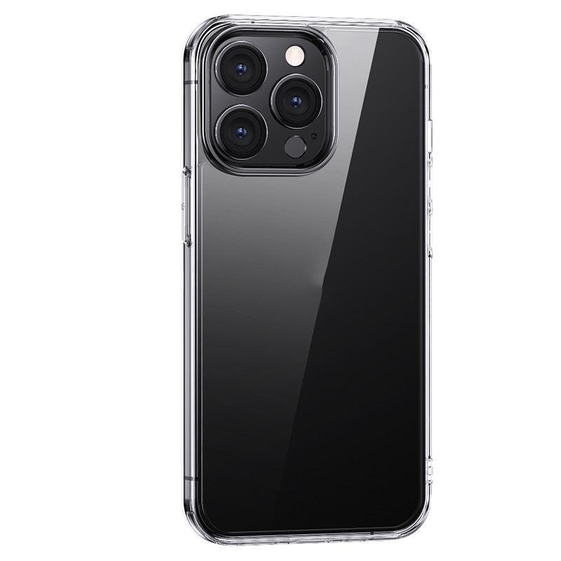 

USAMS US-BH761 Minni Series Transparent Tempered Glass + TPU Cell Phone Case Shell for iPhone 13 6.1 inch, iPhone 13