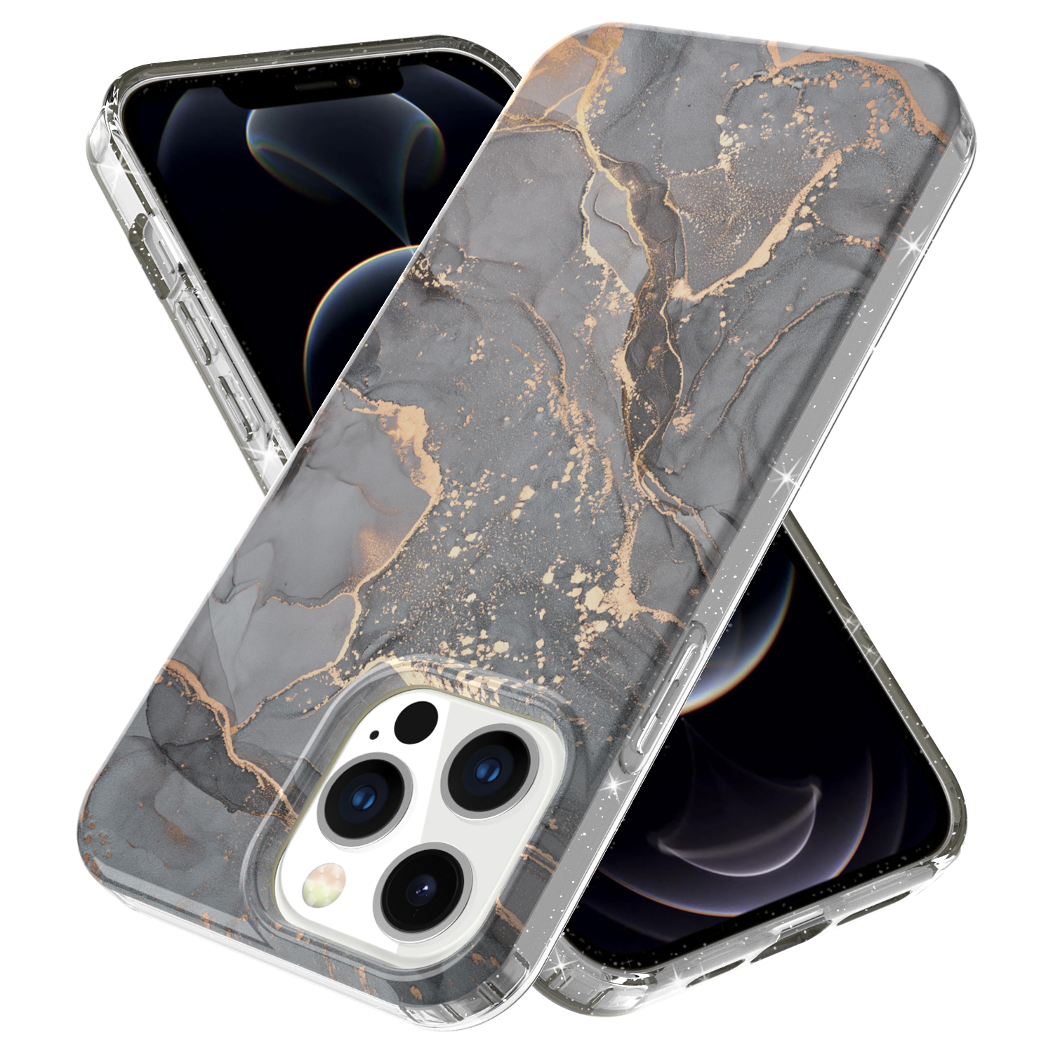 

GW18 IMD Блестящая Мощность Шаблона Мрамора Для Мобильного Телефона Для Iphone 13 Pro Max 6,7 Дюйма - Стиль D, iPhone 13 Pro Max