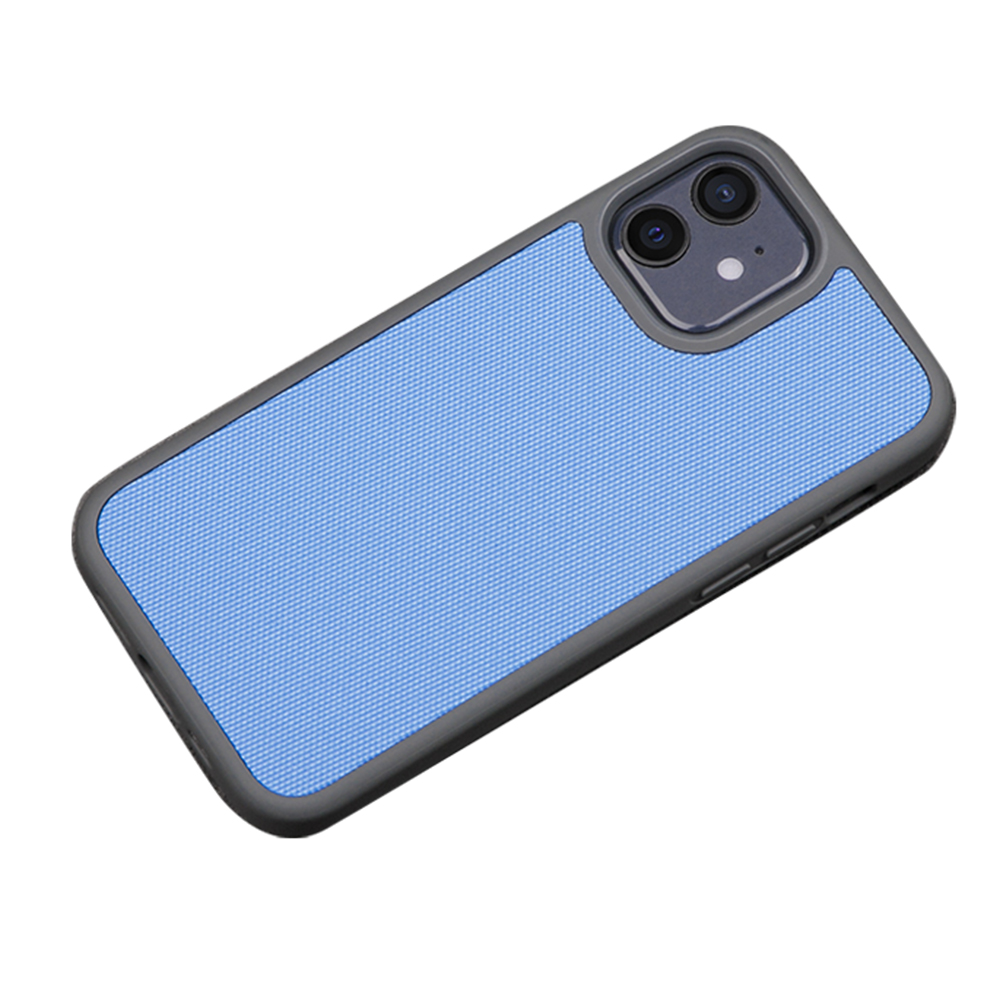 

Устойчивый к Падению TPU + PC + Canvas Combo Hybrid Cover Shell Для Iphone 13 6,1 Дюйма - Нежно Голубые, iPhone 13